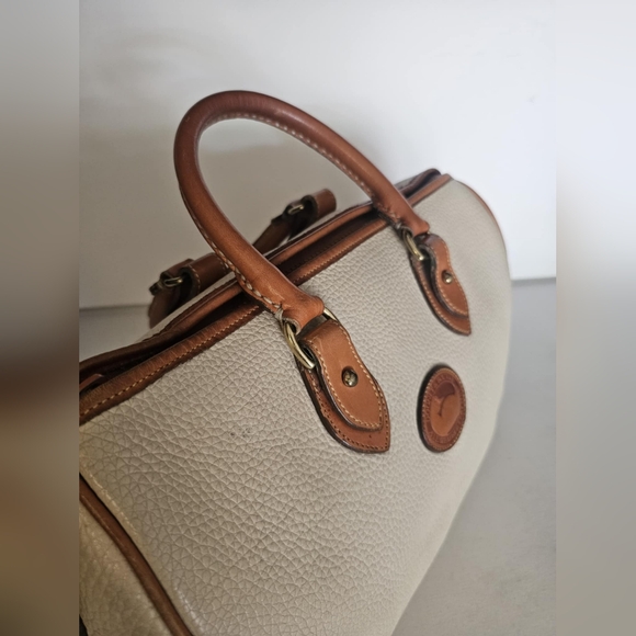 Dooney & Bourke Speedy Satchel Bag in cream leather - Picture 15 of 15